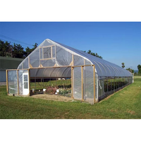 Serre agricole en plastique UV commerciale, serre en métal, horticulture, serre tropicale, prix