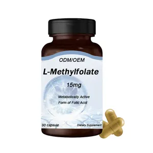 Actieve Methylfolaat Supplement 5-mthf Capsules L-Methylfolaat Capsule Voor Hersenondersteuning Evenwicht Stemming Immuunsysteem Gezondheid