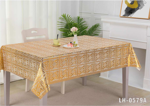 Bán buôn sang trọng PVC dùng một lần Khăn trải bàn không thấm nước hoa mẫu thiết kế cho đám cưới bên tiệc chiêu đãi & nhà ăn uống sử dụng - Product Image 2