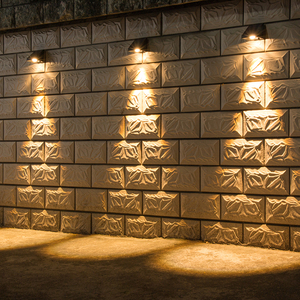 Luce da parete decorativa esterna per recinzione <span class=keywords><strong>solare</strong></span> IP65 impermeabile a Led bianco caldo a energia <span class=keywords><strong>solare</strong></span> - Product Image 2