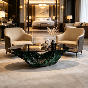 Table basse élégante personnalisée pour hôtel, table centrale durable pour <span class=keywords><strong>salon</strong></span>, <span class=keywords><strong>jardin</strong></span>, appartement, hall, extérieur, magasin <span class=keywords><strong>de</strong></span> vêtements - Product Image 4