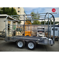 Remorque de restauration Cogsun BBQ avec cuisine entièrement équipée, remorque alimentaire mobile pour les entreprises