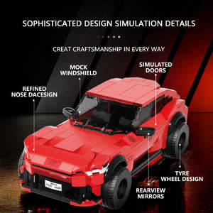 Xbert 66002 451 pezzi Super sport modello di veicolo da costruzione giocattolo per auto da corsa a cavallo blocchi divertenti giocattoli in mattoni per bambini - Product Image 6