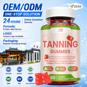 Complément sans sucre, gommes bronzantes à la bêta-carotène et à la vitamine C pour <span class=keywords><strong>un</strong></span> look bronzé naturel et <span class=keywords><strong>un</strong></span> éclat radieux - Product Image 1