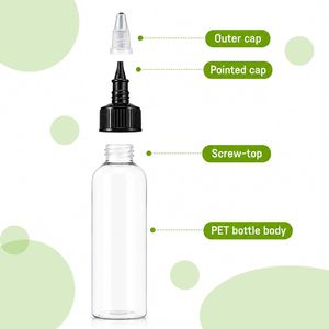 Botella de Plástico con Tapa de Rosca para Solventes, Aceites, Pintura, Tinta, Botella Exprimible con Punta Aplicadora y Tapa de Rosca - Product Image 2