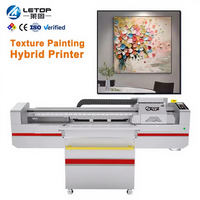 LETOP 600MM Roll to Roll Flatbed Printer Kulit Uv Digital Mesin Cetak Tekstur Karpet Kecil Hibrida