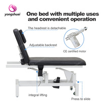 Lit de spa électrique moderne de luxe, table de massage inclinable en métal esthétique pour la beauté du visage et les meubles de salon de manucure