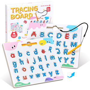 Joycat Magnetic Alphabet Tracing Board Doppelseitiges oberes Klein buchstaben Magnetic Drawing Board STEM Toy Letters Learning - Product Image 1