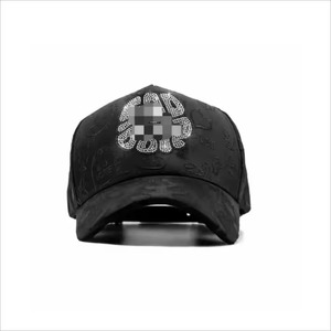 Gorras unisex de 5 paneles de gamuza con bordados de lazos, gorras de mago para hombre, gorras de béisbol convertibles estilo cubo con logo de diamantes de imitación. - Product Image 3