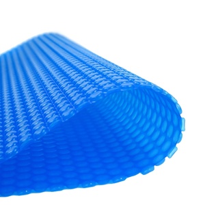 Couverture de piscine solaire à double bulles bleue écologique à grande capacité avec service de découpe, matériau HDPE+LDPE - Product Image 1