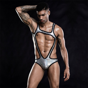 Sous-vêtements sexy pour hommes à bretelles, <span class=keywords><strong>string</strong></span>, justaucorps Mangini, body, <span class=keywords><strong>combinaison</strong></span> de lingerie à bandes - Product Image 3
