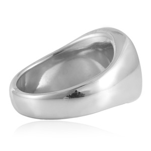 Men's Geometric Titanium Steel <b>Ring</b> <b>Silver</b> Color <b>Plain</b> Design Gift Jewelry 280670 - Product Image 2