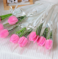 Buket Bunga Buatan Tangan Terlaris TC, Dekorasi Rumah, Bunga Pipa Tunggal, Hadiah Ulang Tahun & Hari Valentine