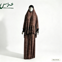 Kaftan Abaya fleuri pour femmes musulmanes grandes tailles - Robe de prière modeste en polyester respirant