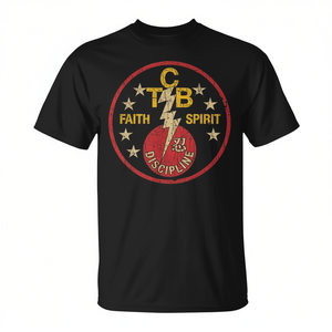 Camiseta Tcb Faith Spirit Discipline 1970S con efecto desgastado, unisex, de algodón, cuello redondo, manga corta, promocional - Product Image 2