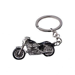 Porte-clés en alliage d'aluminium à prix d'usine, porte-clés en métal en forme de moto pour cadeau promotionnel - Product Image 1