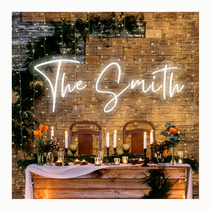 Großhandel Personalisierte Mr & Mrs Hochzeit Heim Bar Wand Oh Baby Happy Birthday Licht LED Benutzerdefinierte Neonlichter für Wand Hochzeit - Product Image 3