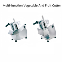 Máquina Cortadora de Verduras y Frutas Eléctrica Comercial Multifuncional de Alta Eficiencia de 550W para Patatas, Zanahorias, Pepinos y Repollo