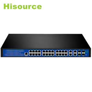 Vendita calda 24 porte interruttore <span class=keywords><strong>POE</strong></span> 400W <span class=keywords><strong>GIGABIT</strong></span> per telecamera CCTV Wireless AP 100/1000Mbps gestito interruttore funzione VLAN trasmissione 100m - Product Image 4