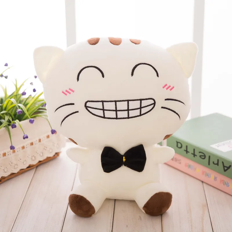 big plushy white anime cat kawai cute doll animated plush toy australia handmade stuffed animal for sale