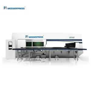 Messerpress Cnc Aluminium Foil Container Pneumatic Turret Punching Machine With Automatic Feeder