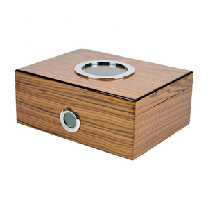 Factory Wholesale Cedar Wood Cigar Storage Square Lacquered Crafted Cabinet Classic Design Lacquer Technique Moisturizing