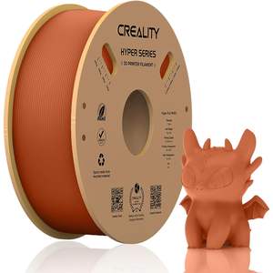 Filament PLA haute vitesse Creality Burnt Orange 1,75 mm pour imprimantes 3D, 30-600 mm/s +/0,02 mm de précision dimensionnelle, 600 mm, 2,2 livres - Product Image 1