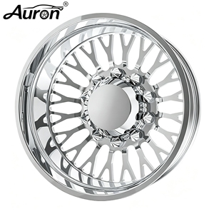 ล้อแม็กซ์อะลูมิเนียมอัลลอย Auron ขนาด 5.5x17 สีดำเงา ดีไซน์ลายตาข่าย แบบชิ้นเดียว สำหรับรถยนต์นั่งส่วนบุคคล ปรับปรุงอัพเกรดล้อฟอร์ด - Product Image 4