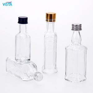 VISTA Wholesale <strong>Bottles</strong> for Gin Vodka Liquor Gift Set Alcohol <strong>Mini</strong> Glass <strong>Bottle</strong> with Screw Cap for Sale - Product Image 4
