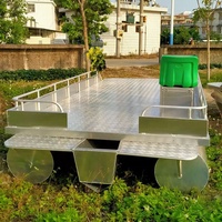 Mini bateau ponton électrique pour la pêche, pour une personne, petit bateau à moteur électrique Havospark pour passagers, avec batterie