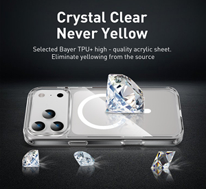 เคสโทรศัพท์ใสกันกระแทกแบบไร้สายรุ่นใหม่ปี 2026  วัสดุอะคริลิกหนา 2.5 มม. ดีไซน์เรียบง่ายทันสมัย พร้อมแม่เหล็กในตัว - Product Image 4
