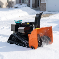 Souffleuse à neige sans fil télécommandée avec châssis à chenilles et générateur de 1800W pour entreprise de manutention des céréales