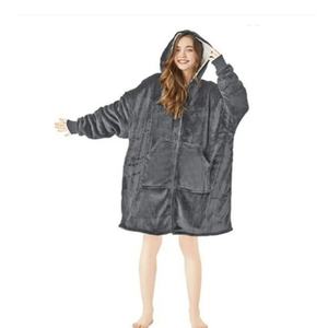 Manta con Capucha para el Hogar, de Doble Capa y Gruesa, para Personas que Buscan Comodidad - Product Image 1