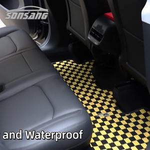 Tapis de sol personnalisé<span class=keywords><strong>s</strong></span> à carreaux SONSANG, tapis de voiture, tapetes pesoalizado, tapis de sol pour voiture - Product Image 4