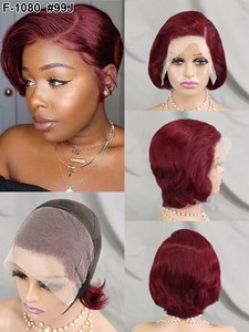 วิกผมบราซิล13x4แบบธรรมชาติ14.8 $ สำหรับผู้หญิงผิวดำวิกผมลูกไม้ด้านหน้าแบบโปร่งใสหยิกหยักศก - Product Image 3