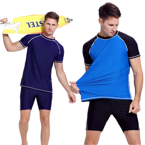 T-shirts de sport décontractés pour hommes, coupe classique, col rond, manches raglan, anti-rétrécissement, tissu en spandex/polyester, séchage rapide, 2023 - Product Image 1