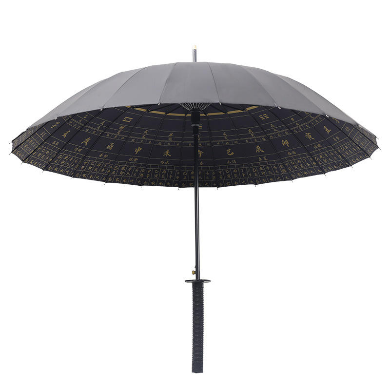25 parapluie automatique de couteau de poignée d'os de pouce 24 long