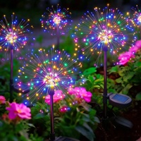 Poteau lumineux LED puissant pour jardin, avec fil de cuivre, étanche, pour décorations de fêtes