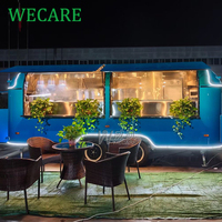 WECARE-Remorque Alimentaire Multifonction en Acier Inoxydable, Entièrement Équipée, Mobile Snack Food Truck avec Cuisine Complète