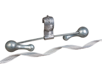 Amortisseur de vibrations préformé de type FDN DB, amortisseur de vibrations Stockbridge pour ligne de transmission