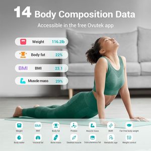 <span class=keywords><strong>Balance</strong></span> de salle de bain en verre de 180 kg pour peser les personnes, <span class=keywords><strong>balance</strong></span> numérique LCD pour peser la graisse corporelle - Product Image 5
