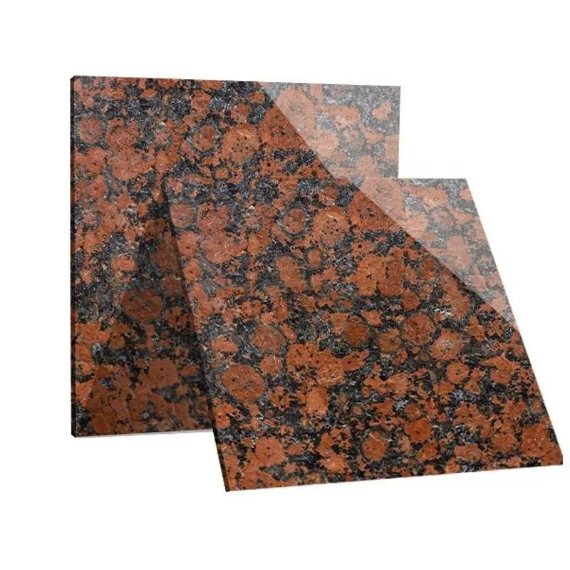 Polished Rough Slabs Ruby Red Granite Prices India for Exterior and Interior Wall Cladding Stone