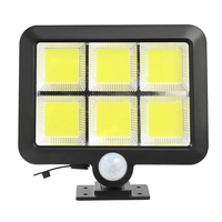 Applique murale solaire LED avec technologie COB, câble de 5 mètres, luminaire d'extérieur, éclairage avec panneau réglable, idéal pour un jardin, un parc ou une pelouse