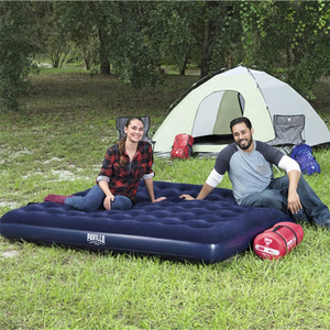 Kasur Lipat Tipis Ukuran King Size Ekstra Besar dengan Lapisan Flocking untuk Berkemah dan Wisata, Kasur Udara Lipat Otomatis - Product Image 5