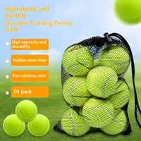 Lot de 10 balles de tennis d'entraînement haute élasticité durables pour la pratique sportive – Vente directe et production