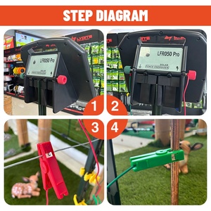 Électrificateur de clôture électrique Energizer, alimenté par énergie <span class=keywords><strong>solaire</strong></span>, pour bétail/chèvre/mouton/vache - Product Image 4