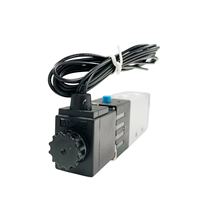 Vanne solénoïde pneumatique 4V110-06, taille de port 1/8'', 2 positions 5 voies, 0,8 MPa, pour machine à souder, commande d'air, DC12 24 AC110 220