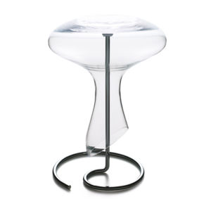 Decantador de Vino Excelsa Sommelier, Garrafa de Cristal de 1.5 L, Diseño Moderno, Acero Inoxidable, Soplado a Mano, Transparente - Product Image 1