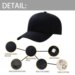 Gorra de Béisbol de Alta Calidad, Diseño Retro, Logotipo Personalizado, Bordado 3D, Gorra Estructurada de Algodón, Gorras Barbas Unisex - Product Image 4
