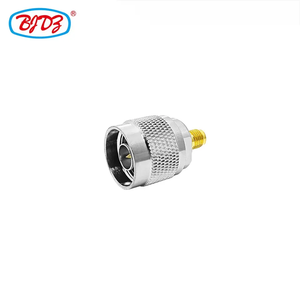 Adaptador de Material de latón de fábrica, enchufe macho tipo N a conector convertidor de adaptador coaxial RF hembra de polaridad inversa RP SMA - Product Image 3